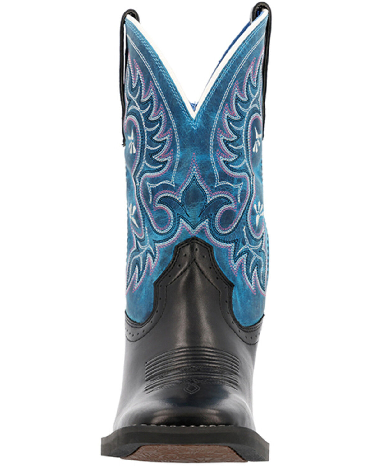 Image #4 - Durango Women's Westward Performance Western Boots - Broad Square Toe, Blue, hi-res