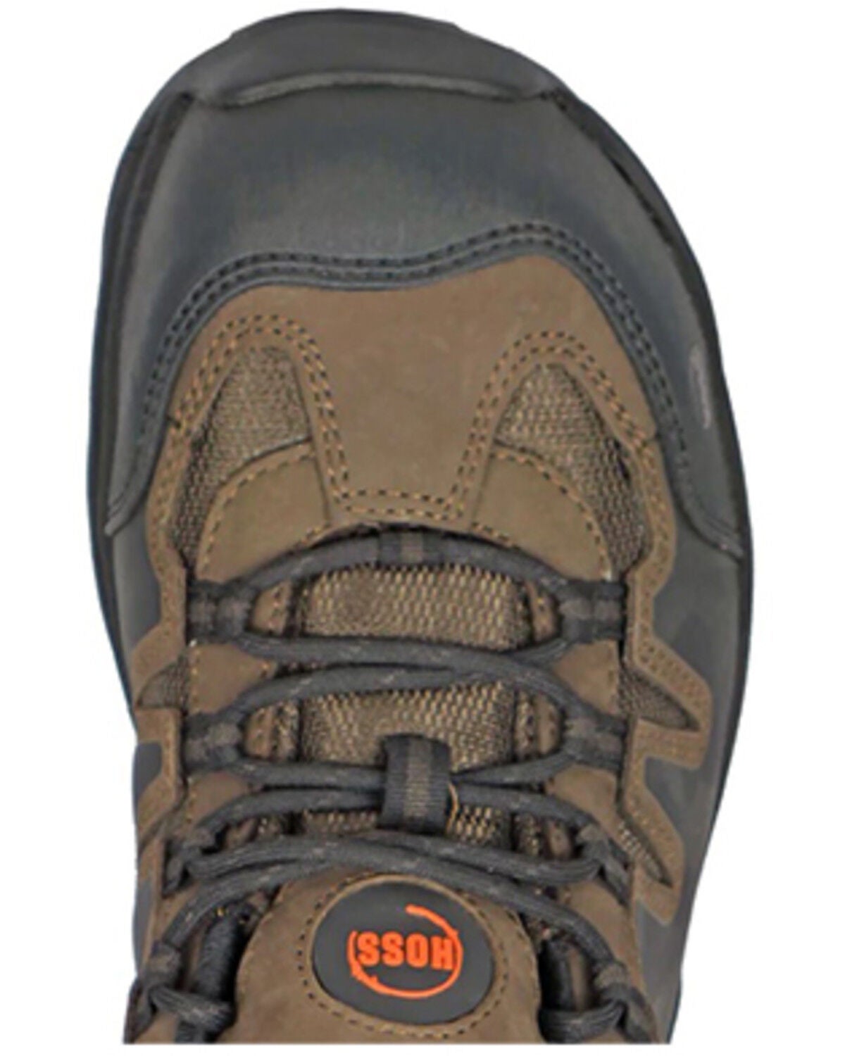 Image #6 - Hoss Men's Eric Low Lace-Up Work Shoes - Aluminum Toe, Brown, hi-res