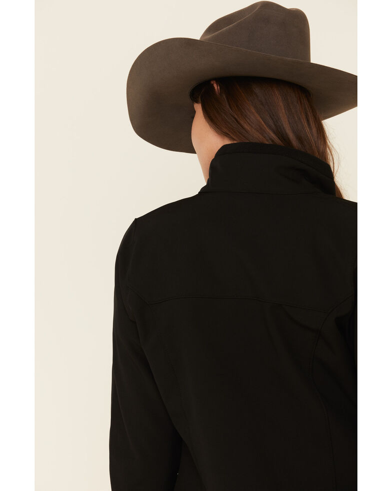 Roper Women's Black Softshell Bonded Fleece Lined Jacket , Black, hi-res