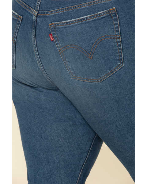 Image #4 - Levi's Women's Moleskin High Rise Wedgie Skinny Jeans - Plus, Blue, hi-res