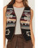 Image #3 - Shyanne Women's Simon Southwestern Print Reversible Button-Down Vest, Khaki, hi-res