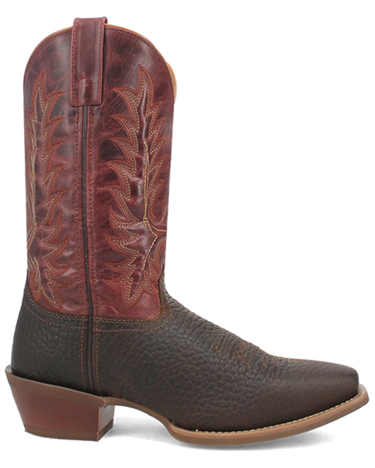 Image #2 - Laredo Men's Kent Performance Western Boots - Square Toe, Brown, hi-res