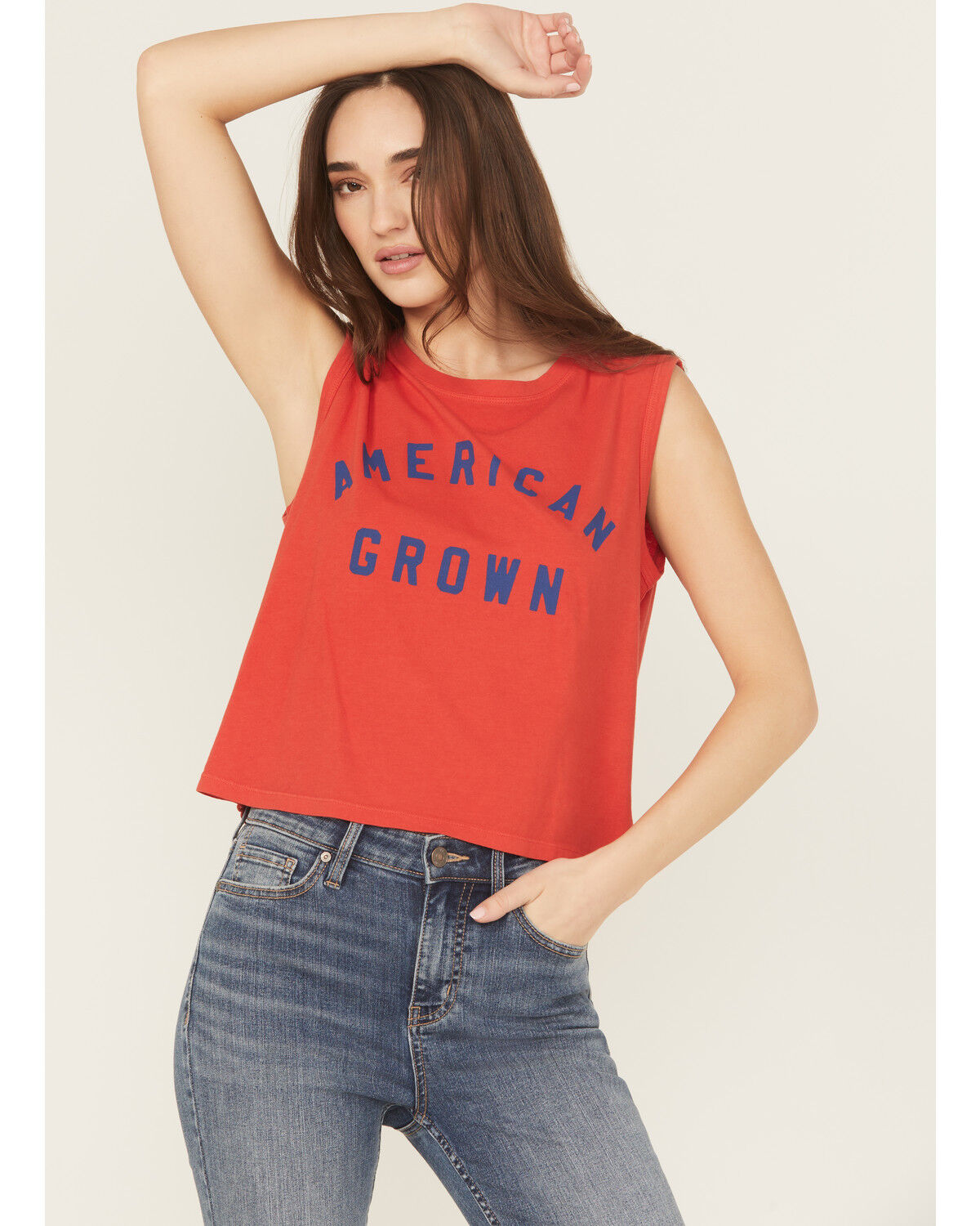 Image #1 - White Crow Women's American Grown Tank, Red, hi-res
