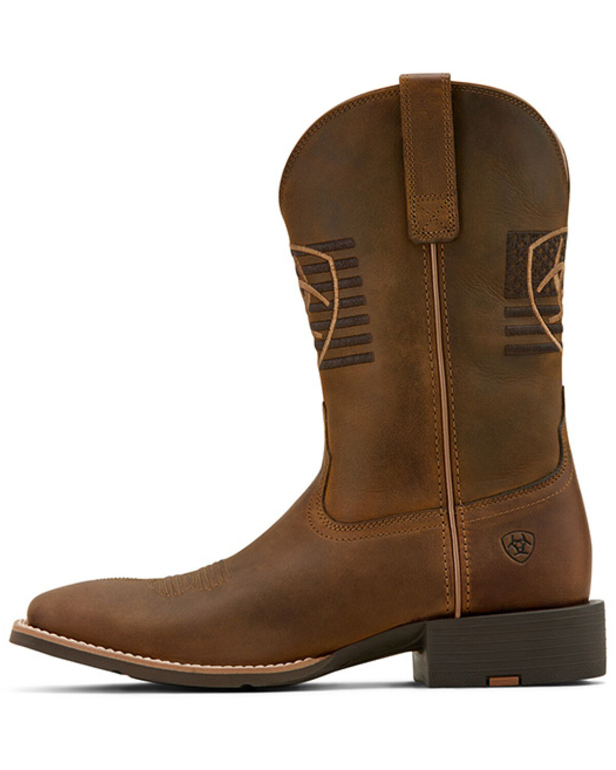 Image #2 - Ariat Men's Sport Freedom Distressed Western Boots - Broad Square Toe, Brown, hi-res