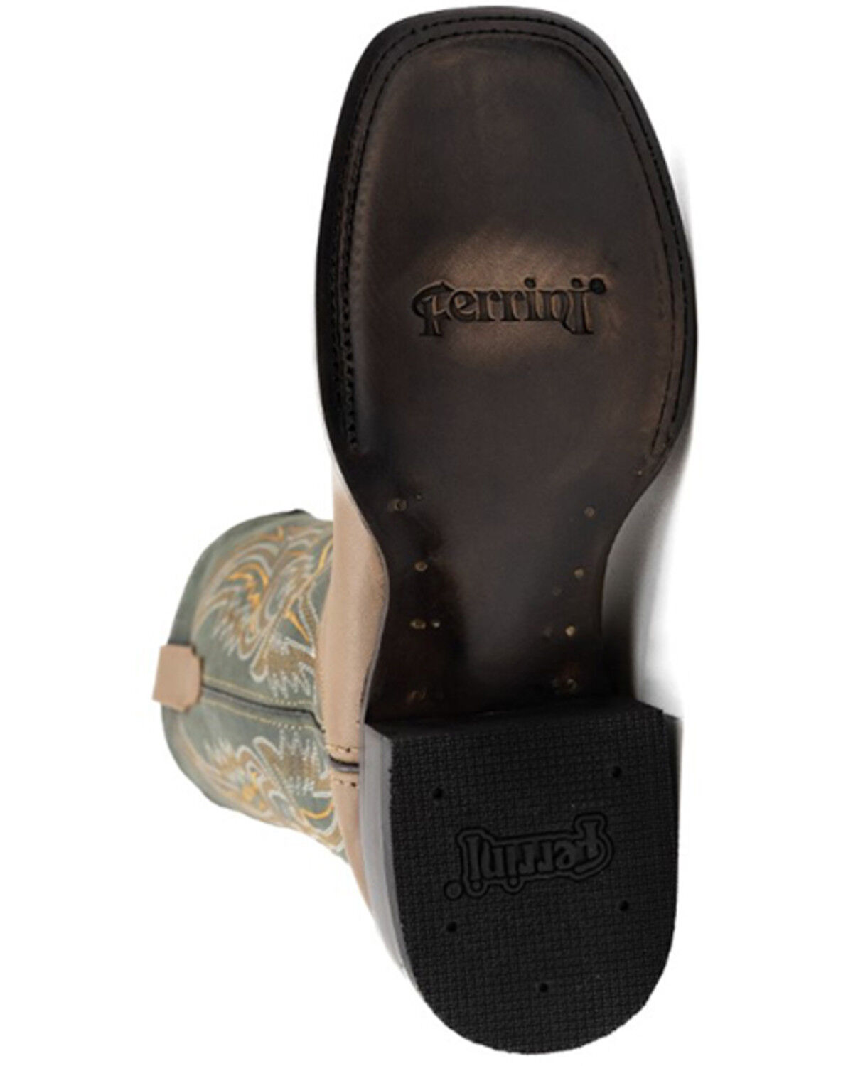 Image #7 - Ferrini Men's Clint Western Boots - Broad Square Toe, Honey, hi-res