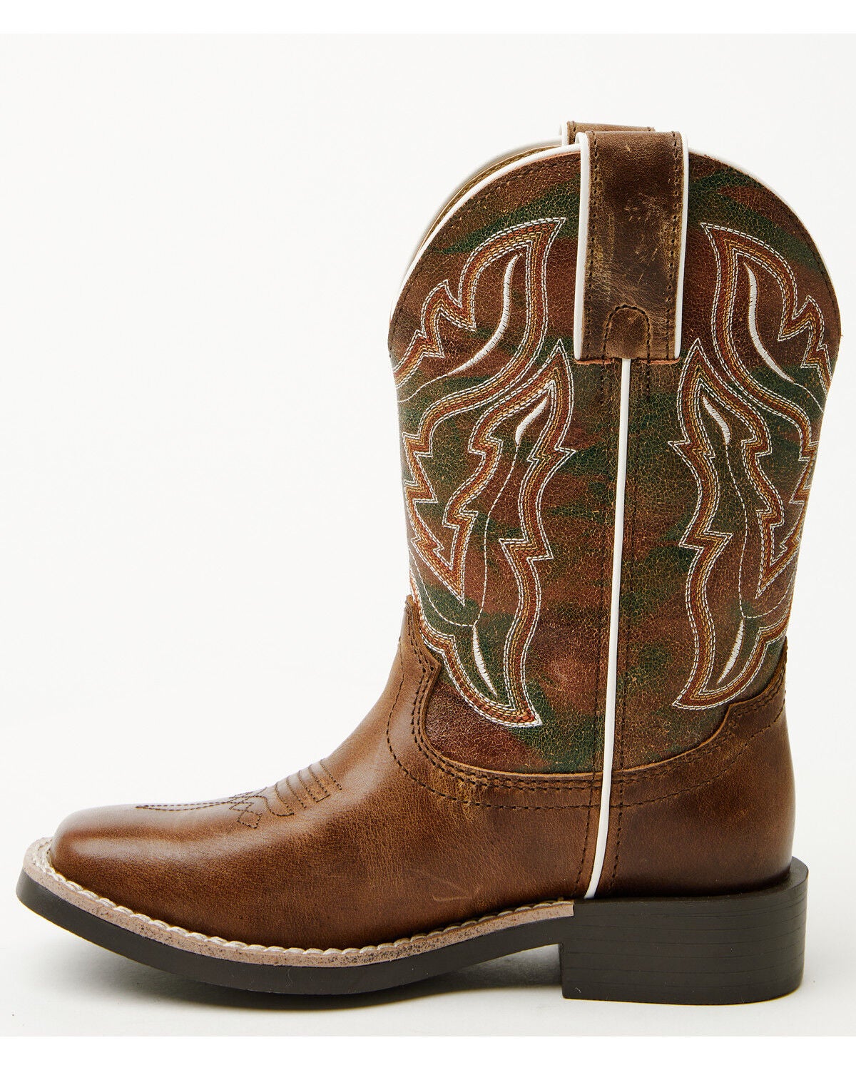 Image #3 - Cody James Boys' Holden Western Boots - Broad Square Toe, Brown, hi-res