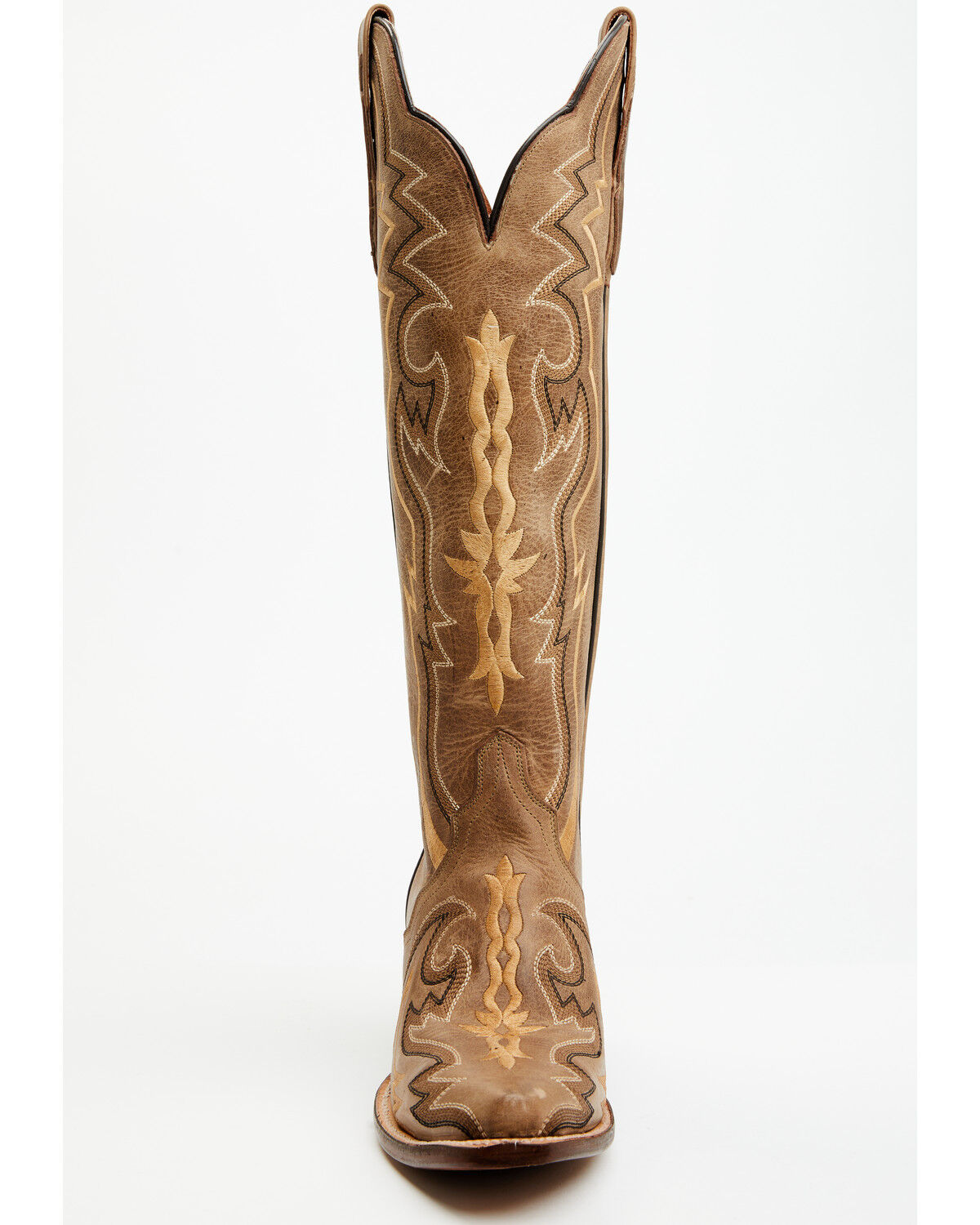 Image #4 - Dan Post Women's Triad Silvie Tall Western Boots - Snip Toe, Brown, hi-res