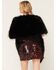 Image #4 - Azalea Wang Women's Starlet Faux Fur Wrap, Black, hi-res