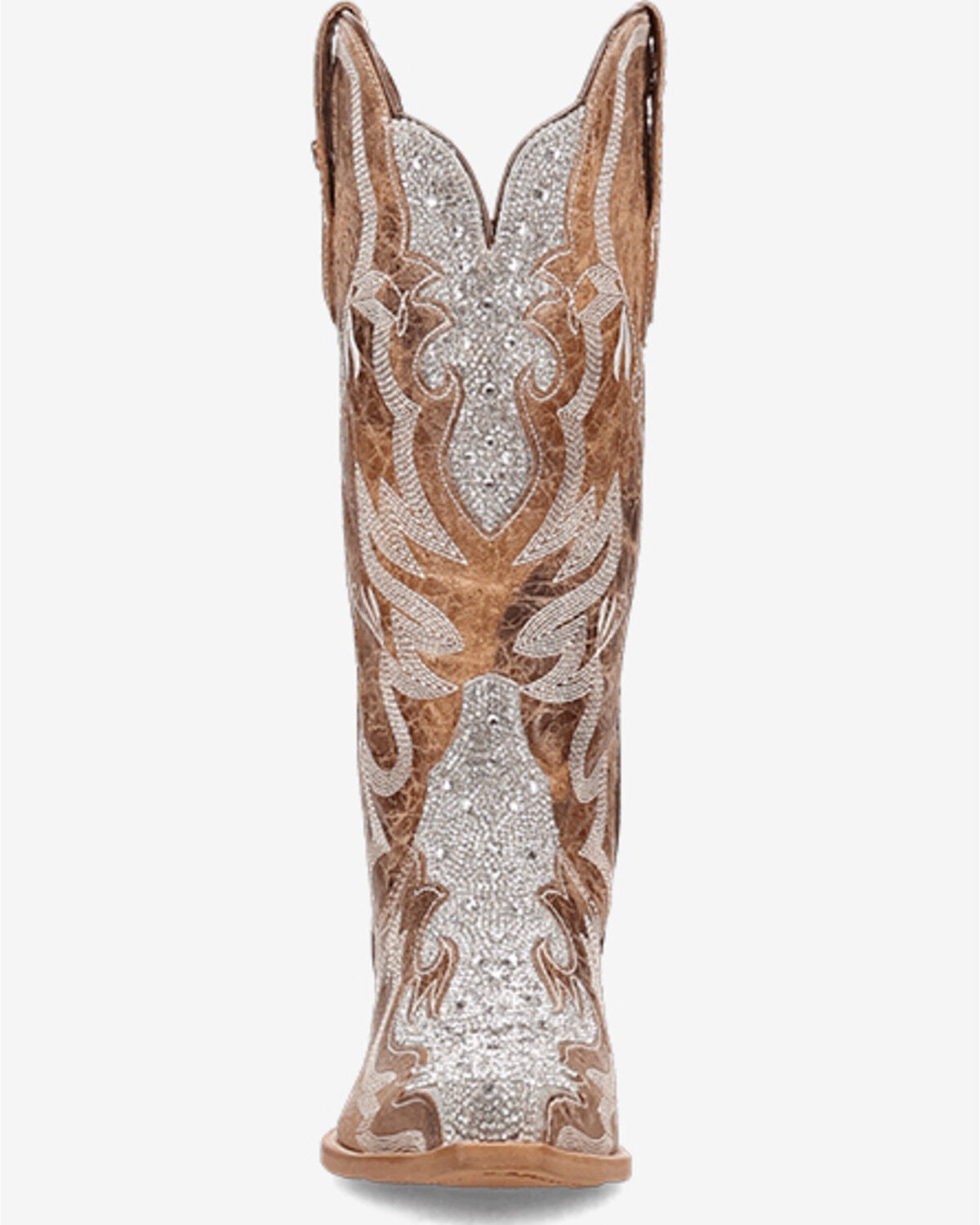 Image #4 - Dan Post Women's Glam Queen Western Boots - Snip Toe, Tan, hi-res