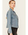 Image #2 - Levi's Women's Stone Wash Denim Original Trucker Jacket, Blue, hi-res