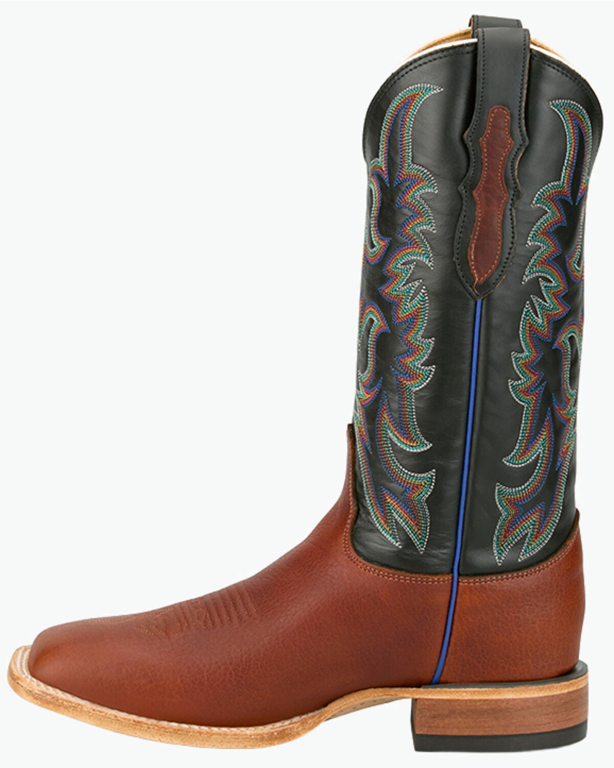 Image #3 - Justin Men's Braxton Performance Western Boots - Broad Square Toe, Cognac, hi-res