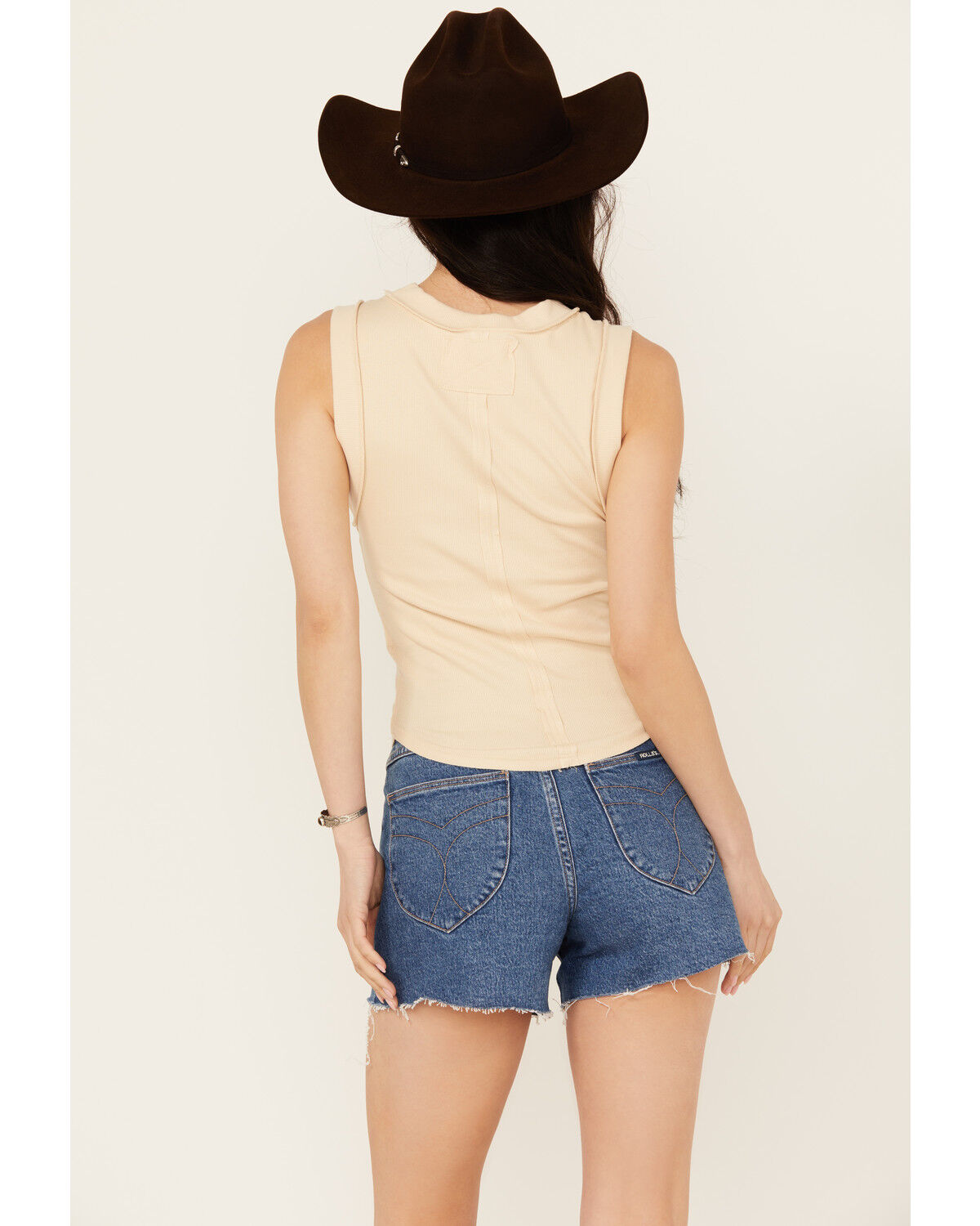 Image #4 - Free People Women's Kate Tee Tank Top, Beige, hi-res