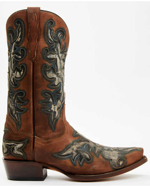Image #2 - Dan Post Men's Desperado Western Boots - Snip Toe, Brown, hi-res