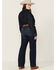 Image #3 - Ariat Women's Dark Wash Mid Rise Angela Trouser Jeans - Plus, Dark Wash, hi-res