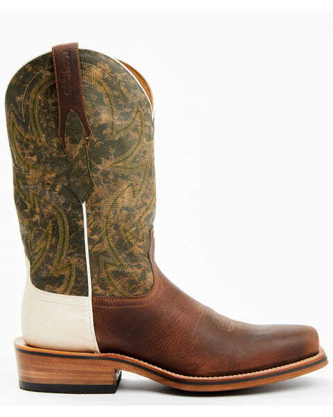 Image #2 - RANK 45® Men's Archer Western Boots - Square Toe, Olive, hi-res