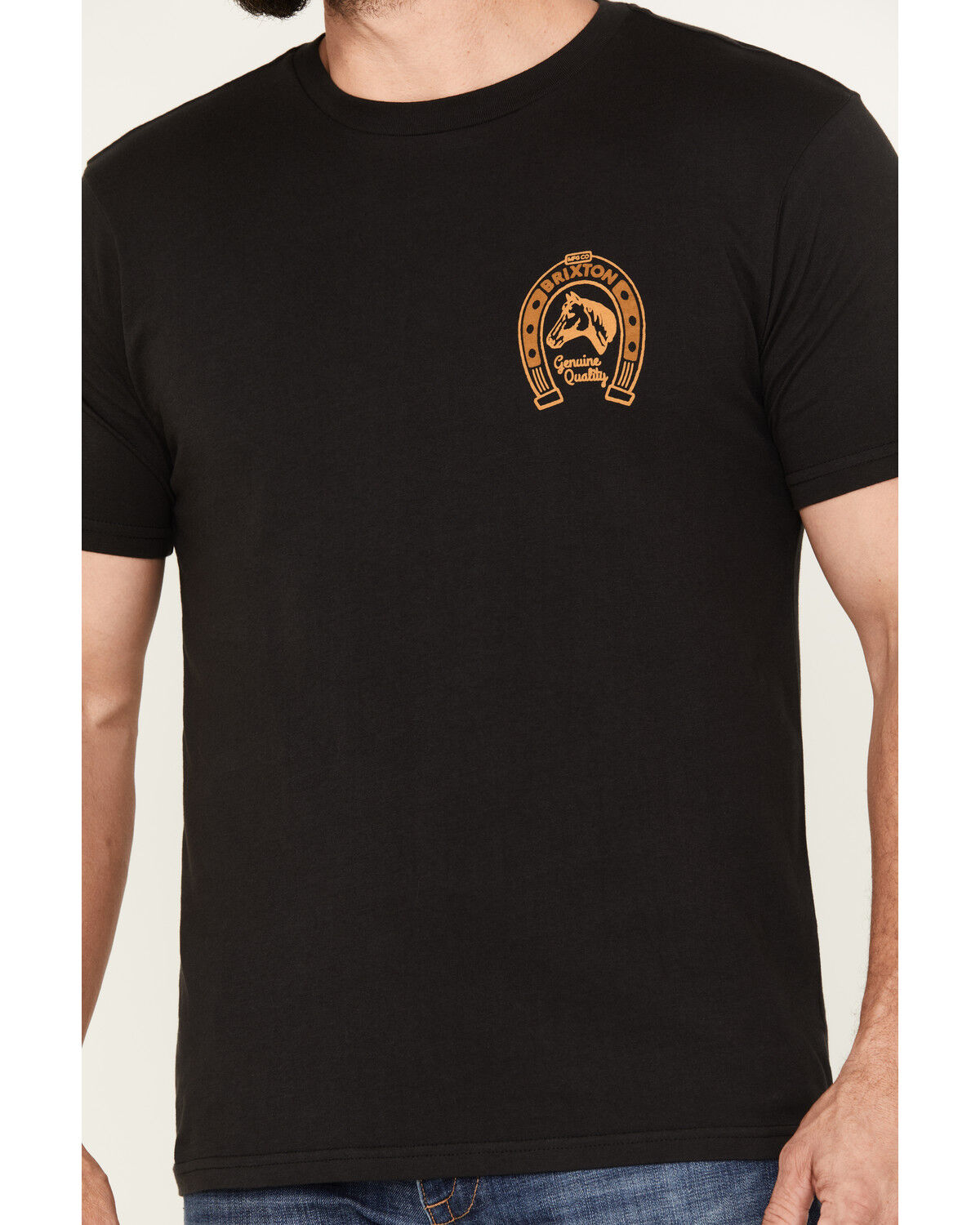 Image #3 - Brixton Men's Horseshoe Graphic Short Sleeve Tailored T-Shirt, Black, hi-res