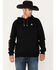 Image #1 - RANK 45® Men's Smoke On Striped Logo Sleeve Hooded Sweatshirt, , hi-res