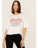 Image #2 - The Laundry Room Women's Coors Light Rhinestone Neon Light Graphic Tee, White, hi-res