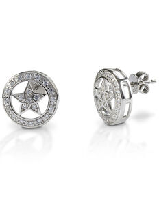  Kelly Herd Women's Small Star Earrings , Silver, hi-res