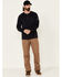 Image #2 - Ariat Men's FR Air Henley Long Sleeve Work Shirt, Navy, hi-res