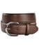Justin Men's Classics Oiled Brown Western Belt, Brown, hi-res