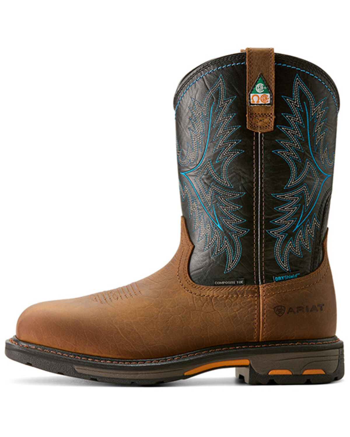 Image #2 - Ariat Men's WorkHog® CSA Waterproof Wellington Work Boots - Composite Toe, Brown, hi-res