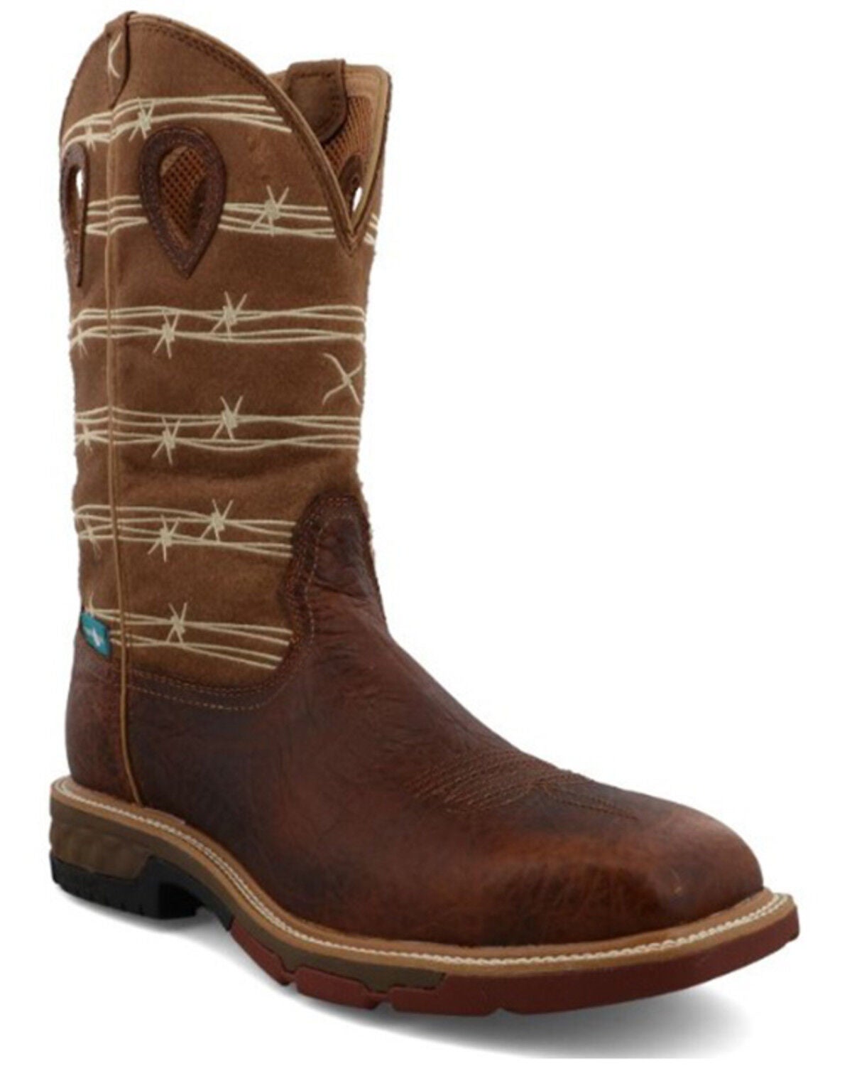 Twisted X Men's 12" Waterproof Western Work Boots - Alloy Toe, Multi, hi-res