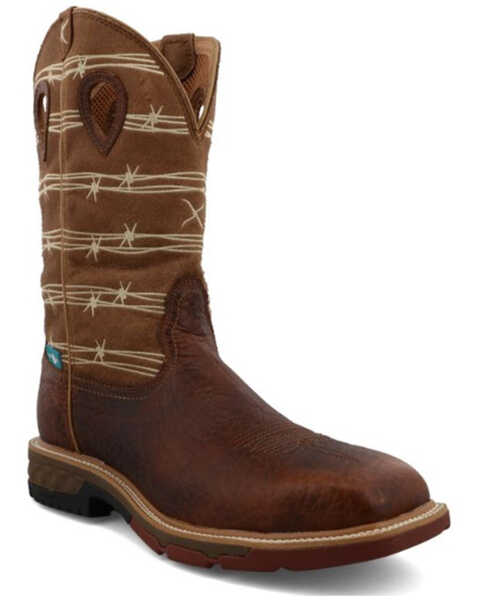 Twisted X Men's 12" Western Work Boots - Soft Toe, Multi, hi-res