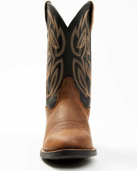 Image #4 - Justin Men's Rendon Western Boots - Round Toe, Brown, hi-res