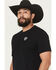 Image #3 - Rock & Roll Denim Men's Bronc Rider Short Sleeve Graphic T-Shirt, Black, hi-res
