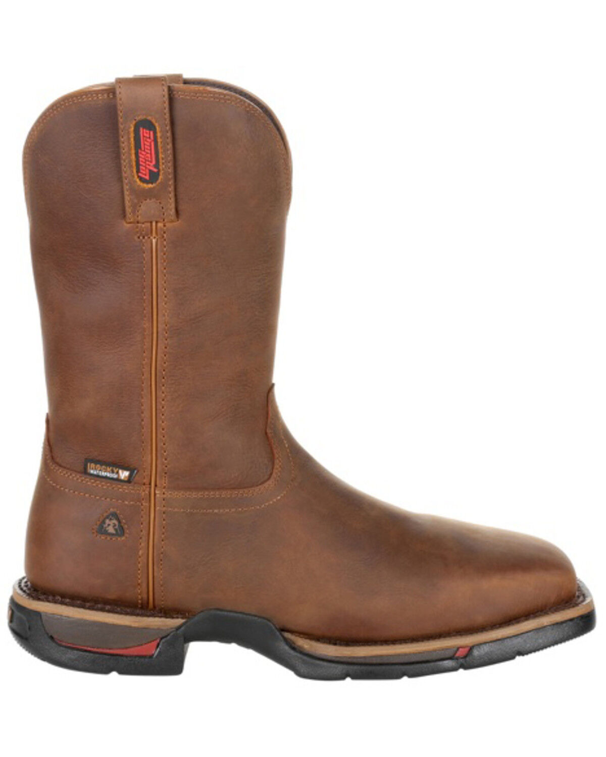 Image #2 - Rocky Men's Long Range Waterproof Western Work Boots - Steel Toe, , hi-res