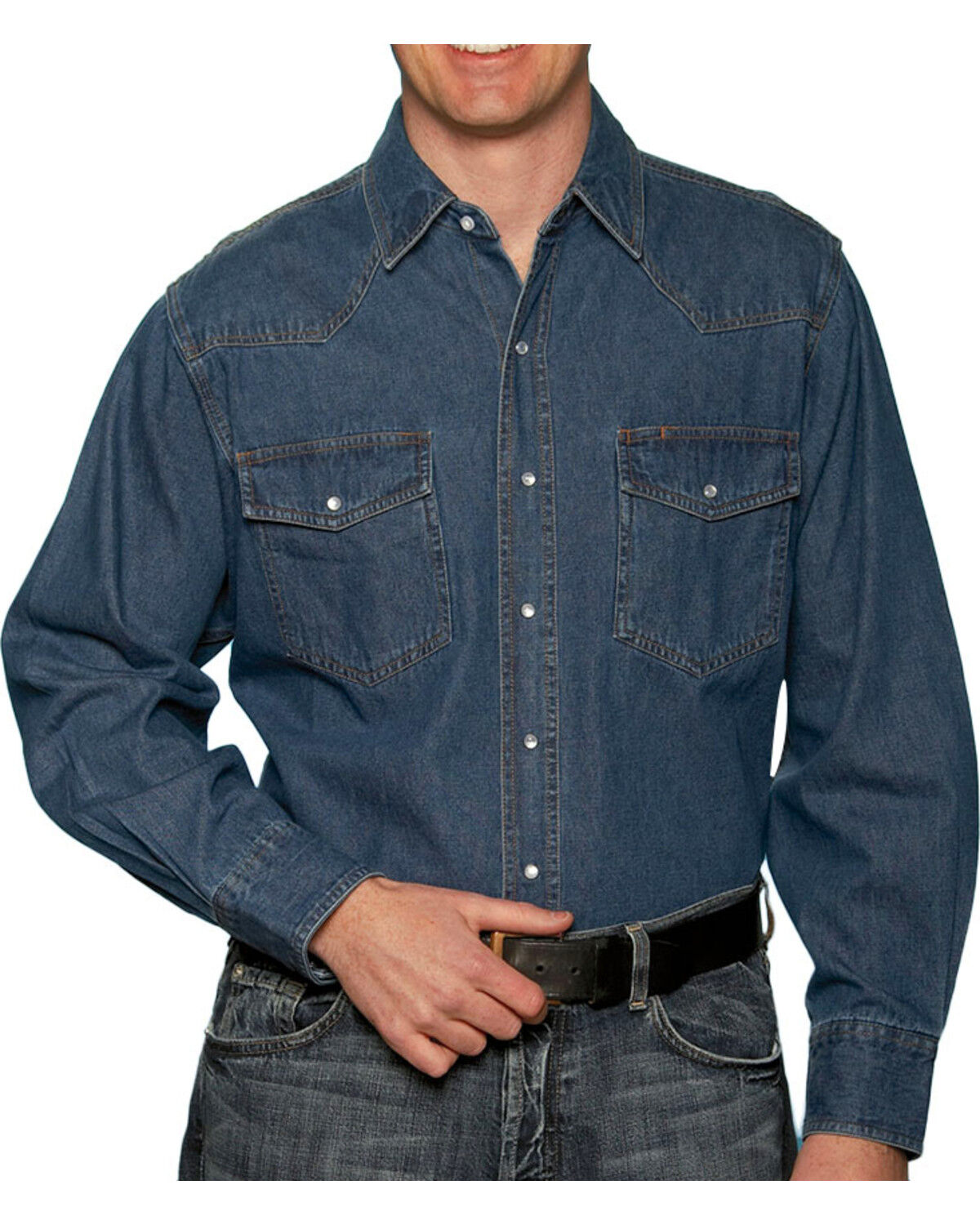 ely cattleman denim shirt