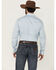 Image #4 - Wrangler Retro Men's Solid Long Sleeve Snap Western Shirt - Tall, Light Blue, hi-res