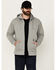 Image #1 - Ariat Men's Rebar All-Weather Insulated Full Zip Hooded Sweatshirt, Grey, hi-res