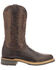 Lucchese Men's Rusty Western Boots - Round Toe, Dark Brown, hi-res