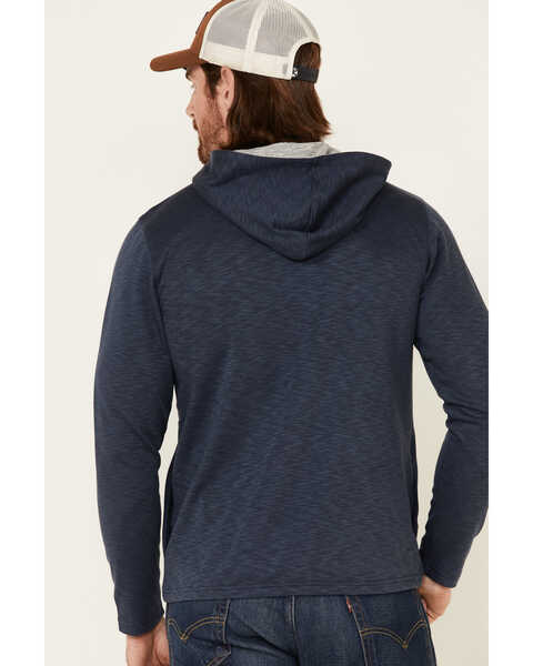Image #4 - North River Men's Solid Modal Hooded Pullover, Blue, hi-res