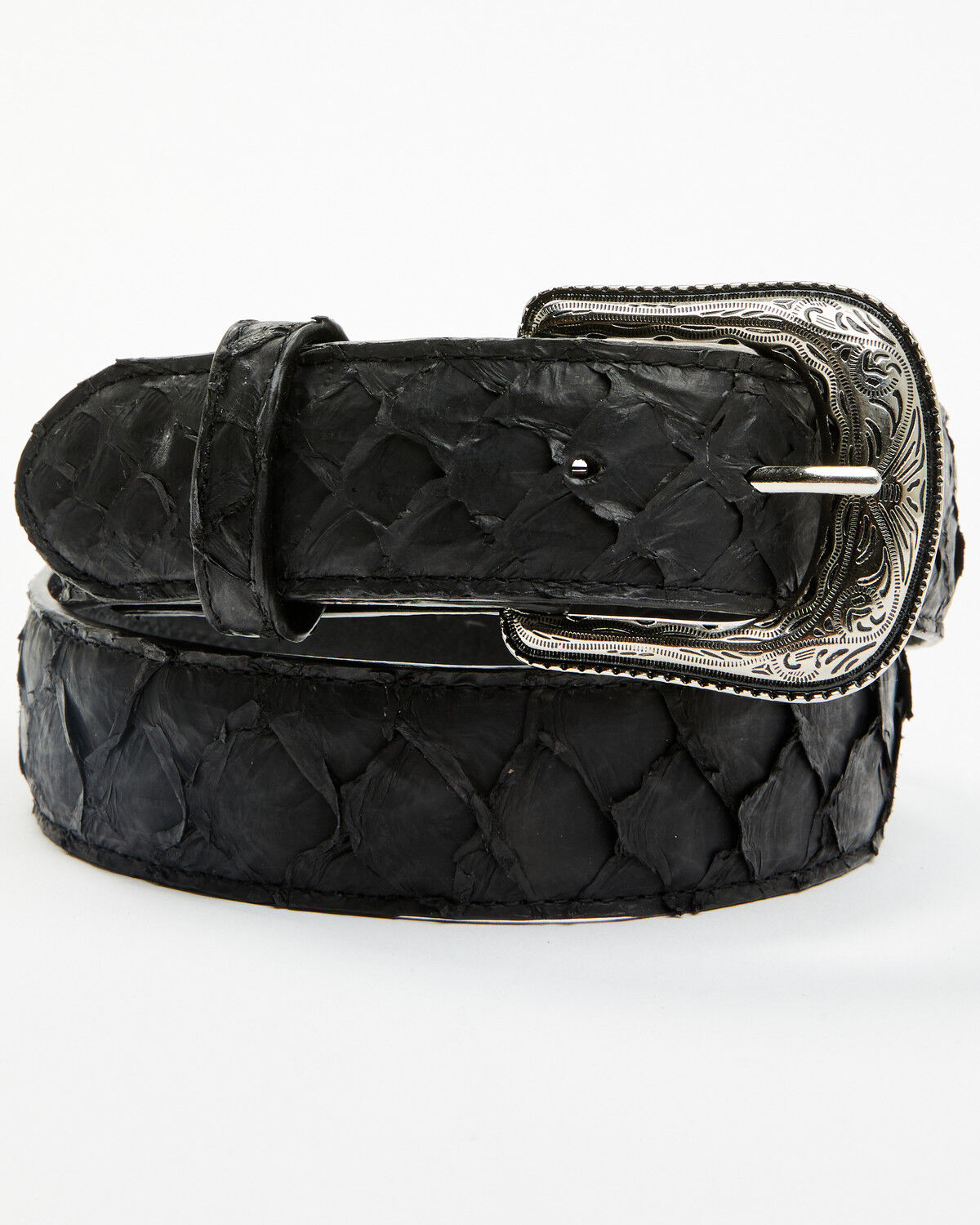 Image #1 - Cody James Men's Walker Exotic Pirarucu Belt, Black, hi-res