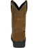 Image #4 - Justin Men's Trencher Pull-On Work Boots - Steel Toe, Brown, hi-res