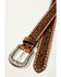 Image #2 - Shyanne Women's Floral Whip Stitch Belt, Brown, hi-res