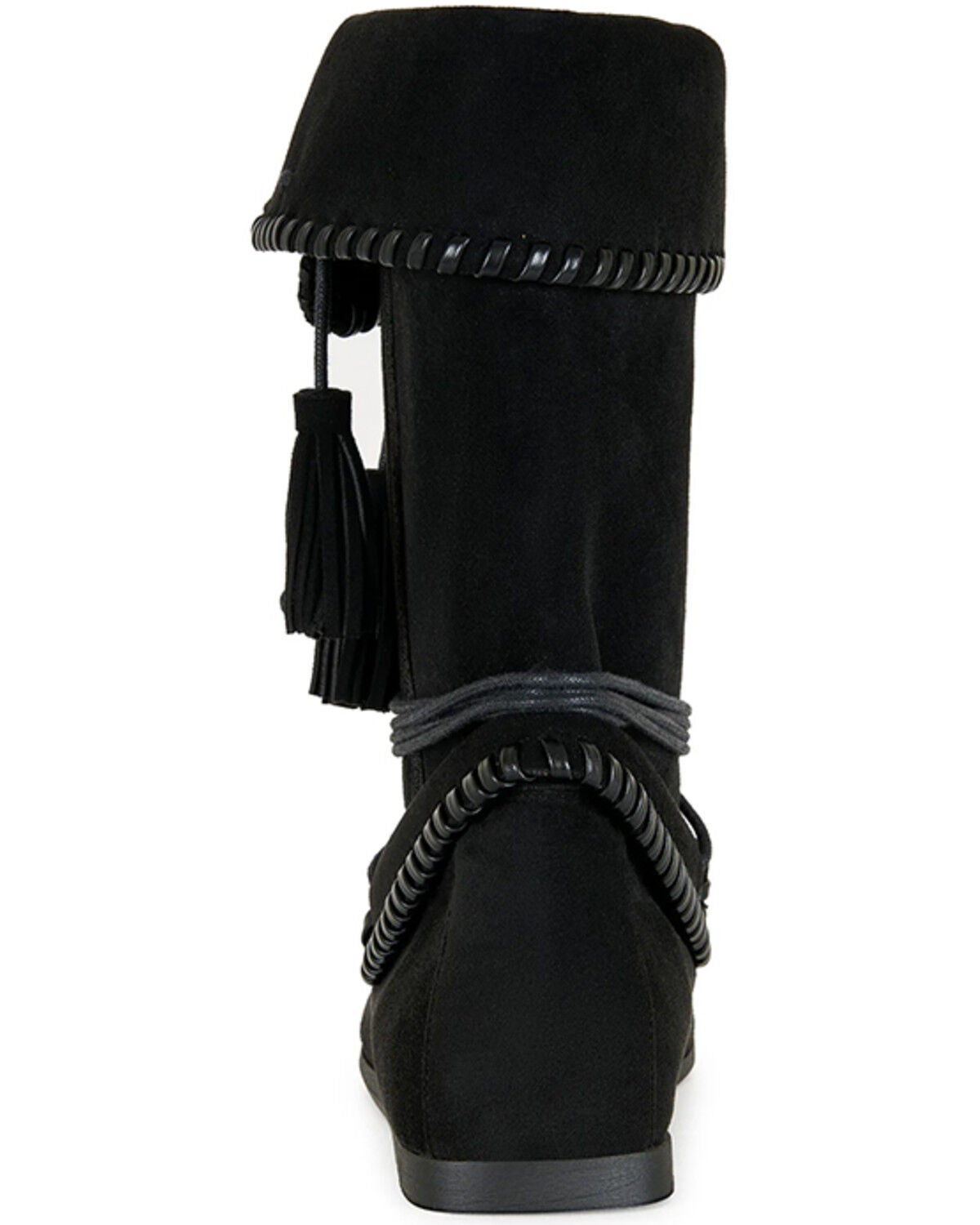 Image #3 - Azalea Wang Women's Weret Moccasin Boots - Moc Toe, Black, hi-res