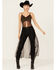 Image #1 - Wonderwest Women's Mountain Trail Embellished Mesh Maxi Cami, Black, hi-res
