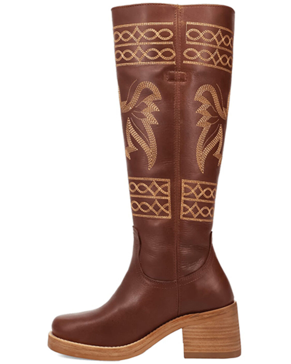 Image #3 - Dingo Women's Avalon Tall Fashion Boots - Round Toe, Brown, hi-res