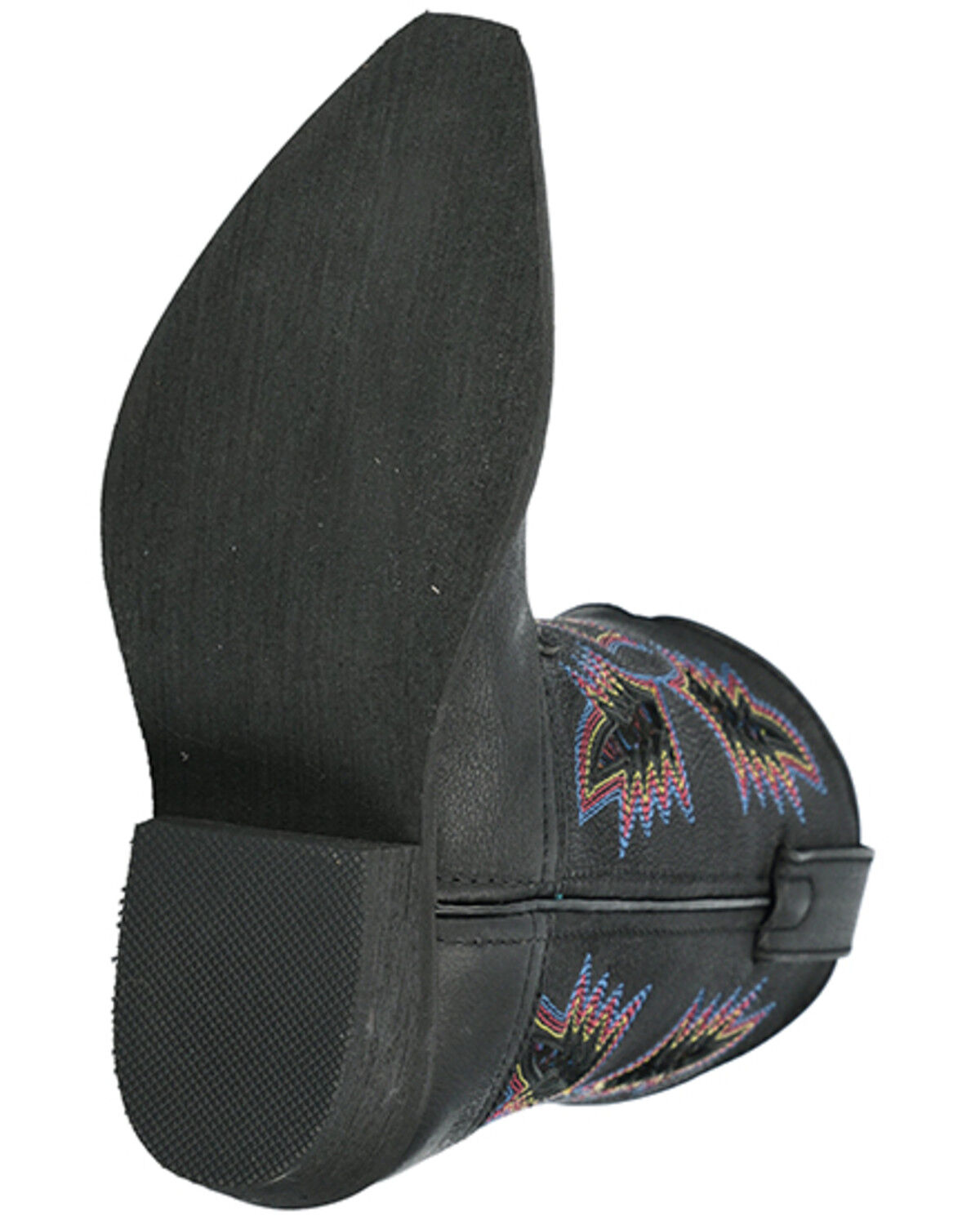 Image #7 - Smoky Mountain Little Girls' Sierra Western Boots - Snip Toe, Black, hi-res
