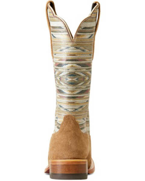 Image #3 - Ariat Women's Frontier Chimayo Southwestern Boots - Broad Square Toe, Beige, hi-res