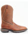 Image #2 - Brothers and Sons Men's Lite Western Performance Boots - Broad Square Toe, Brown, hi-res