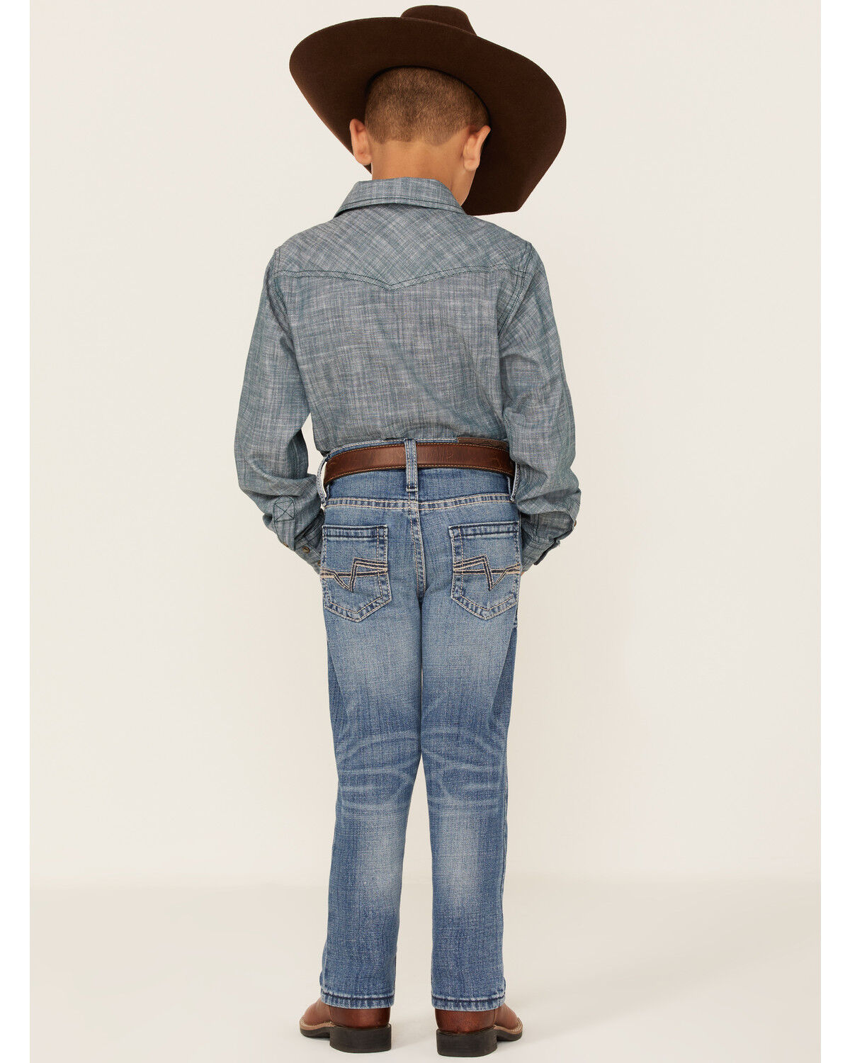 Image #3 - Cody James Boys' Jericho Medium Wash Stretch Slim Straight Jeans, Blue, hi-res