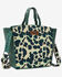 Image #1 - Wrangler Women's Cow Print Concealed Carry Crossbody Tote, Turquoise, hi-res