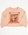 Image #1 - Shyanne Toddler Girls' Molly 3/4 Bell Sleeve Graphic Tee, Mauve, hi-res