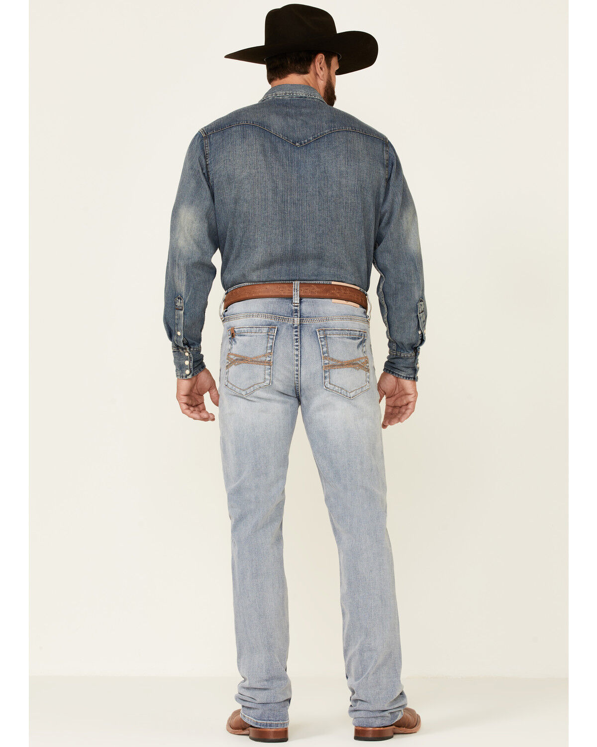 Image #4 - Cody James Core Men's Ringo Light Wash Performance Stretch Stackable Straight Jeans, , hi-res