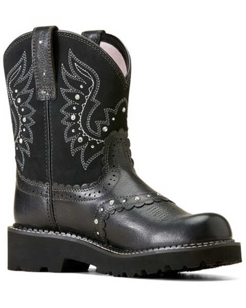 Ariat Women's Gembaby Western Boots - Round Toe, Black, hi-res